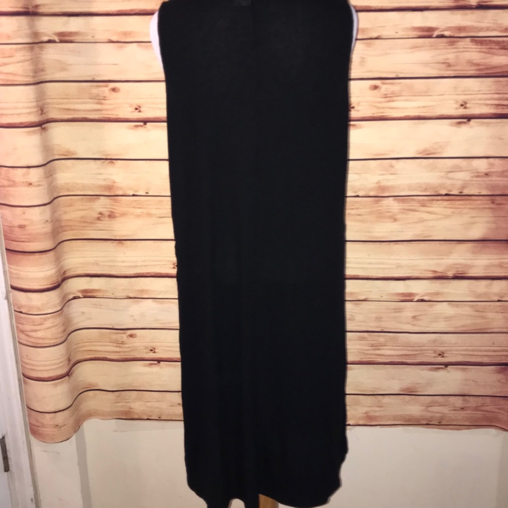 🚫SOLD🚫 LuLaRoe Black Ribbed Joy Duster Vest - Picture 5 of 7